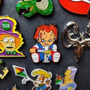 Knife Dabs Pin (Heady Enamel Head Shop Dispensary Music Festival 420 Hat Pins)